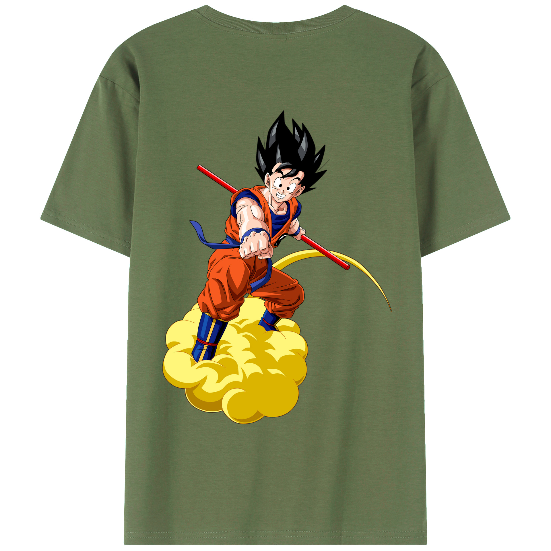 （画像用） ドラゴンボール 孫 悟飯（そんごはん）DRAGON BALL Son Gohan 綿100％ メンズ半袖Tシャツ（バックプリント） 通気性